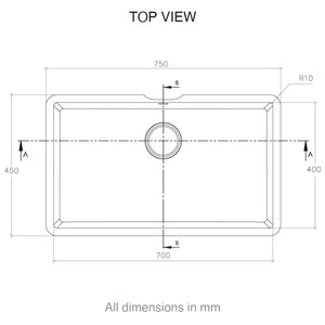 Corian® Integrated Kitchen Sink 966 | Glacier White